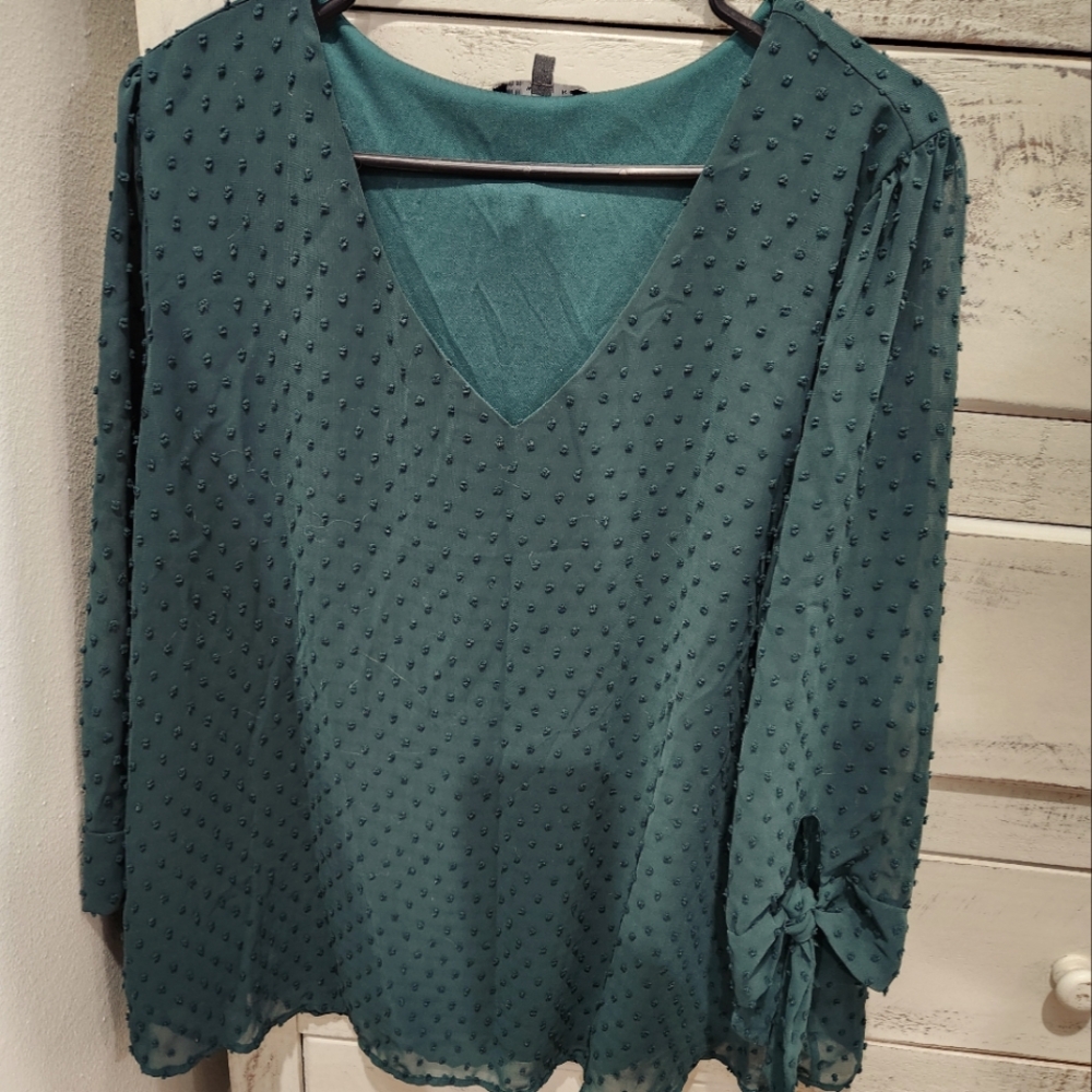 Hunter Green blouse